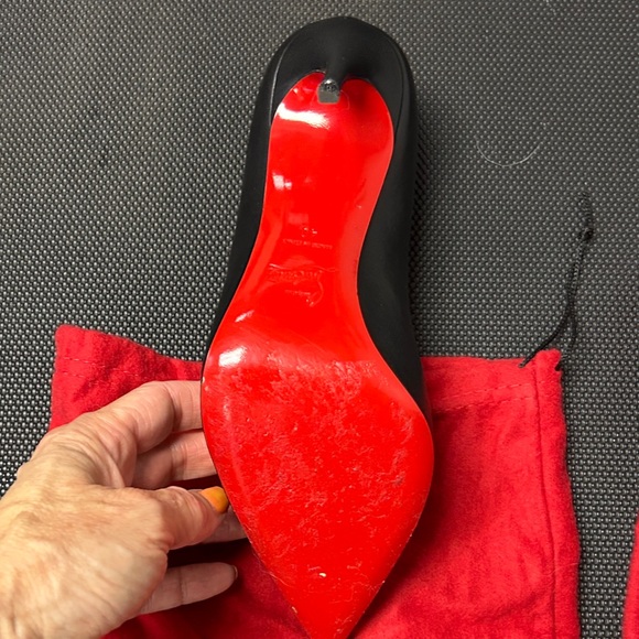 Christian Louboutin Pigalle Follies 100 Black Nappa Shiny - Picture 7 of 9